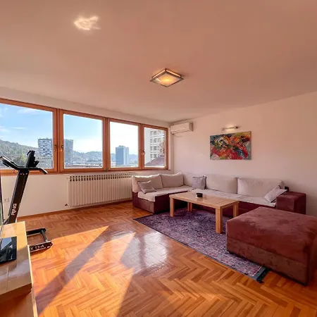 아파트 Awesome Panorama Penthouse - Free Parking And Balcony