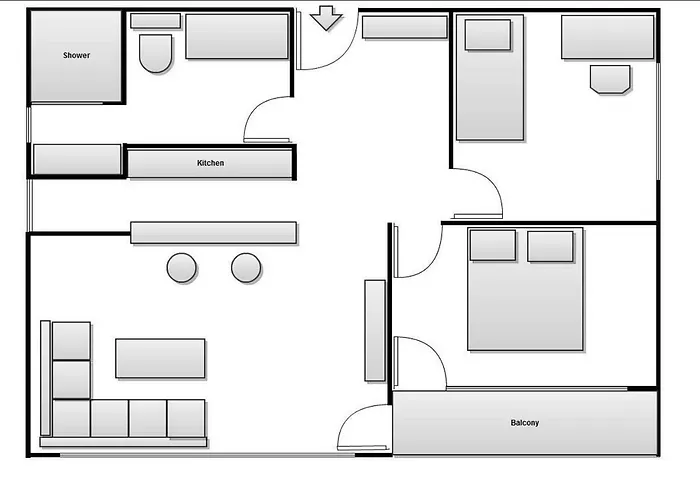 Awesome Panorama Penthouse - Free Parking And Balcony Apartman *